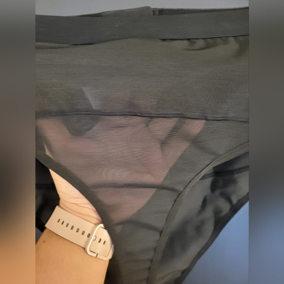 Shein Plus tummy control thong in sheer black - Picture 3 of 4